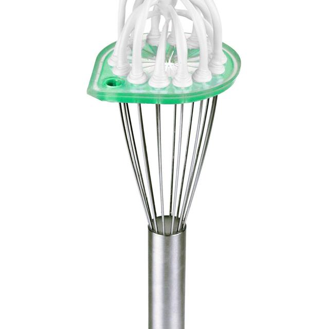 Whisk Wiper - Wipe a Whisk Easily - Multipurpose Kitchen Tool, Made In USA - Includes 11&quot; Stainless-Steel Whisk - Cool Baking Gadget, A Great Gift For Men and Women (Color: Aquamarine)