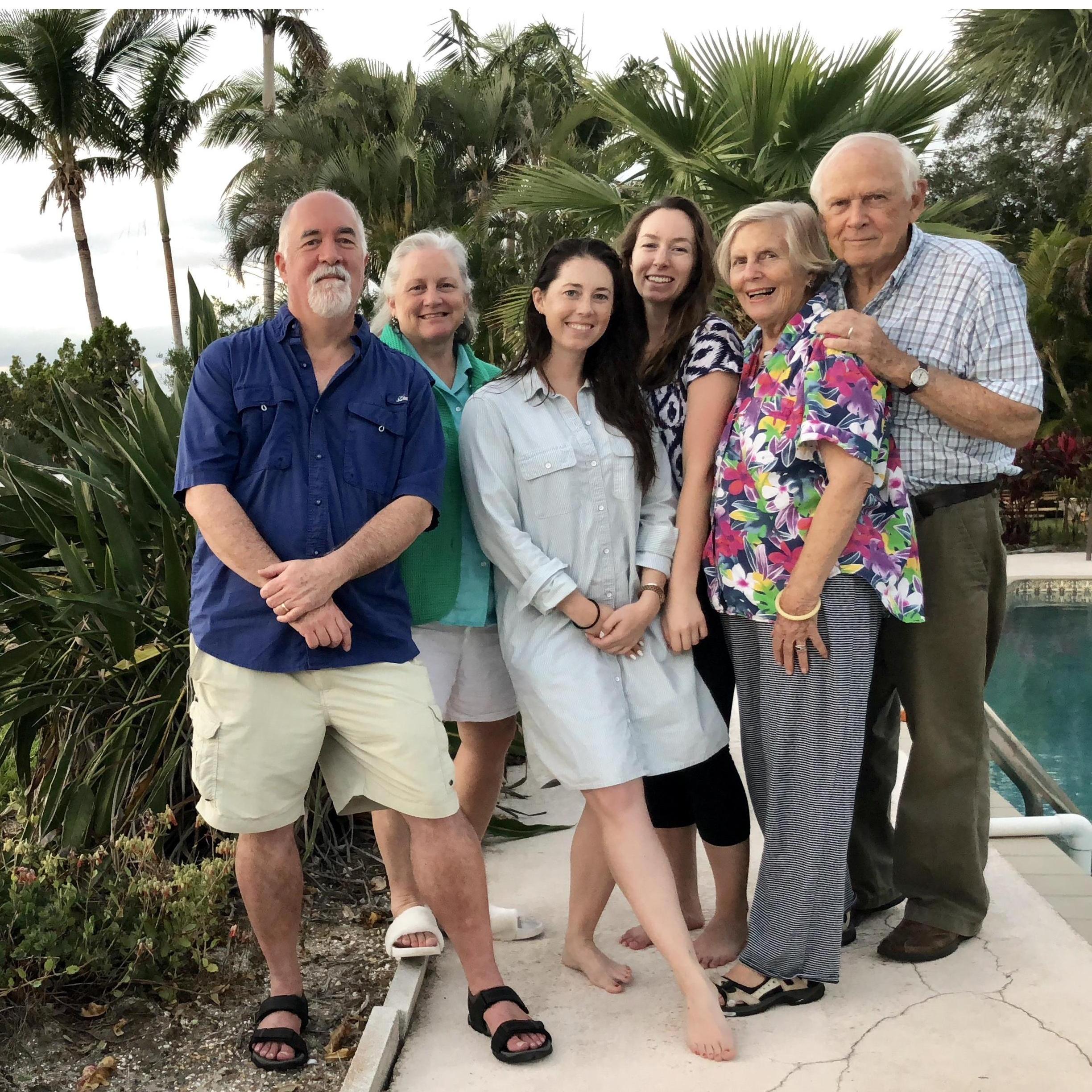 Isabelle and family in Vero Beach