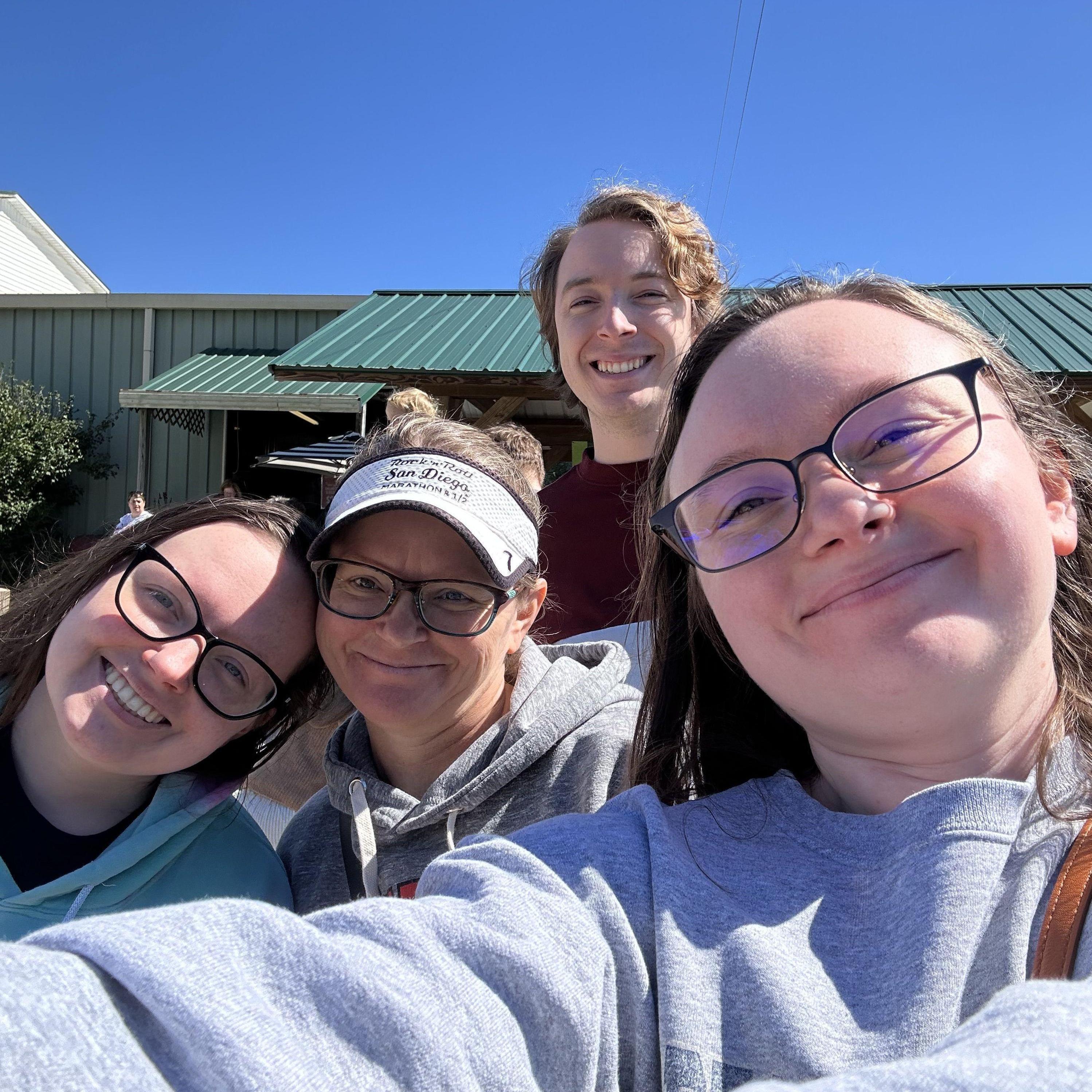 Apple picking!! Turns out, apple slushies are AMAZING. Highly recommend (10/7/2023)