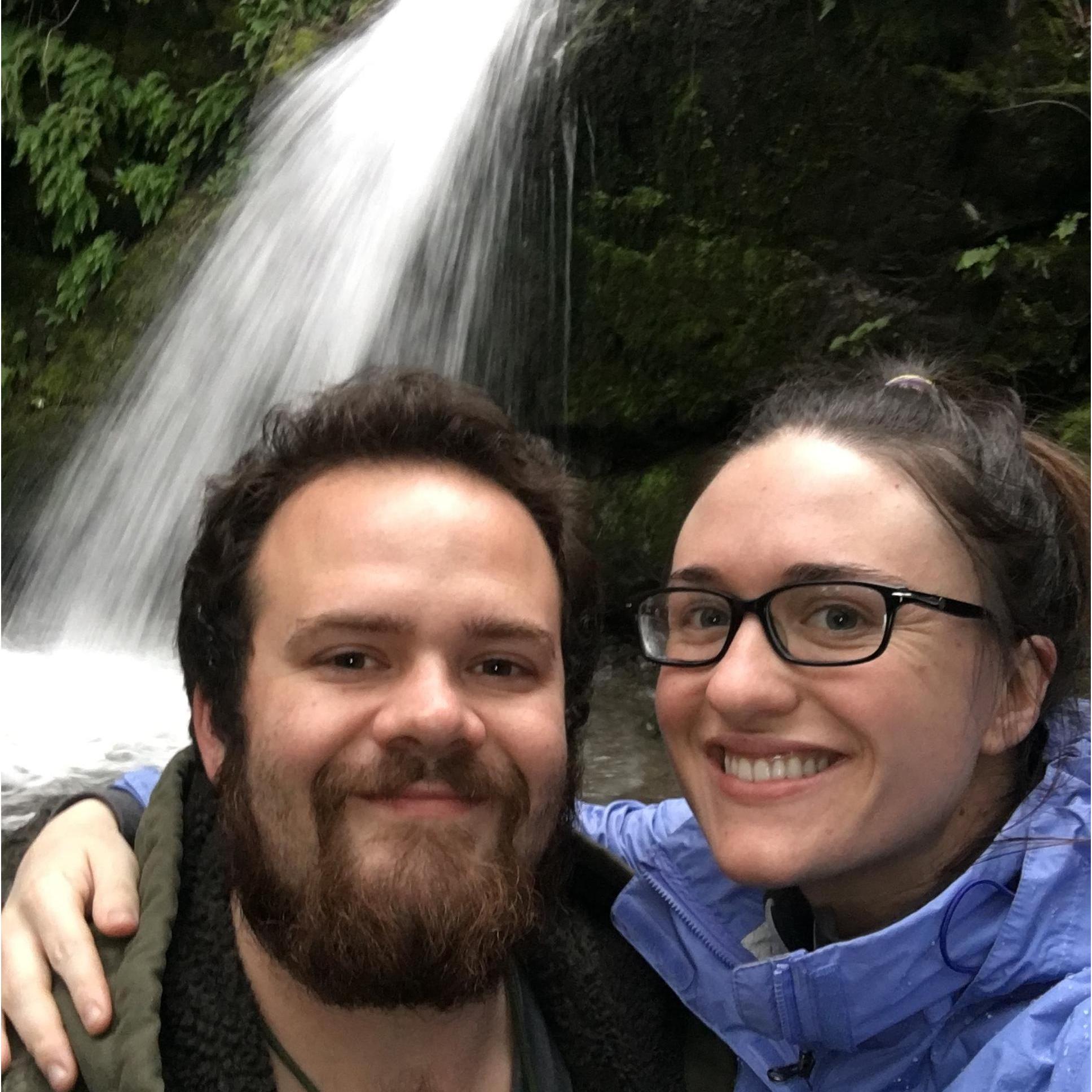 Waterfall hike together