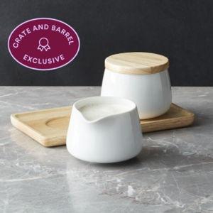 Crate and Barrel Merge Cream and Sugar Set