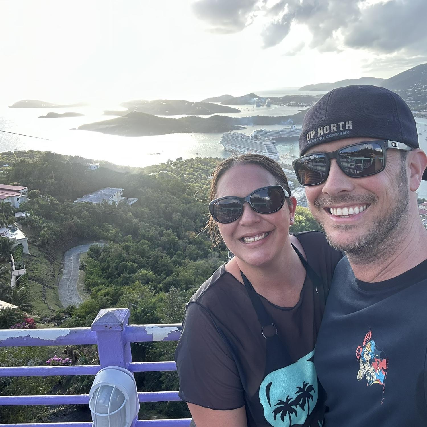 This is where I popped the question to Tiff; Paradise Point in St. Thomas!