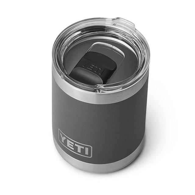 YETI Rambler 10 oz Lowball, Vacuum Insulated, Stainless Steel with MagSlider Lid, Charcoal