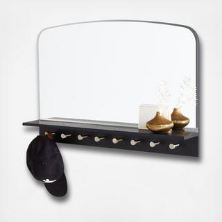 Conner Entryway Mirror With Hooks