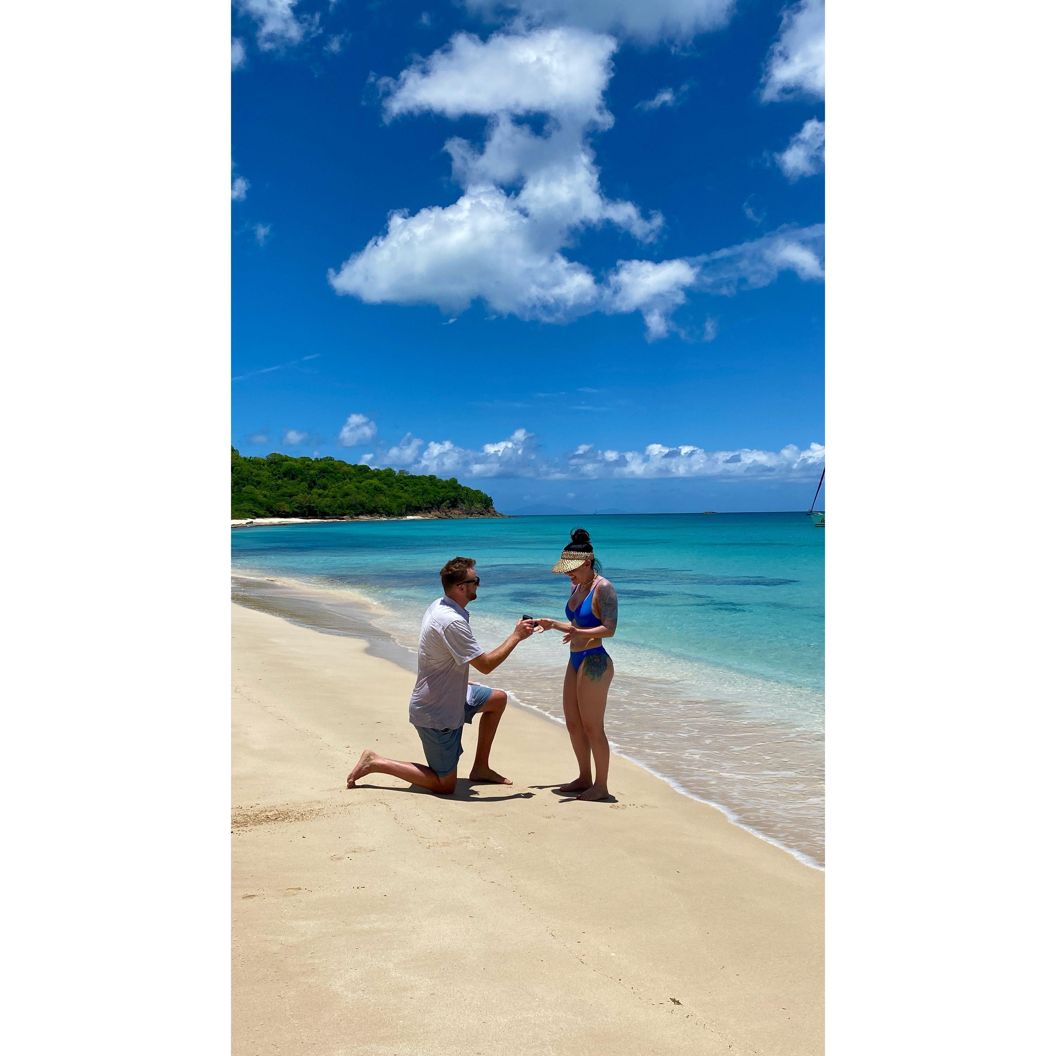 Engaged in the most beautiful place!