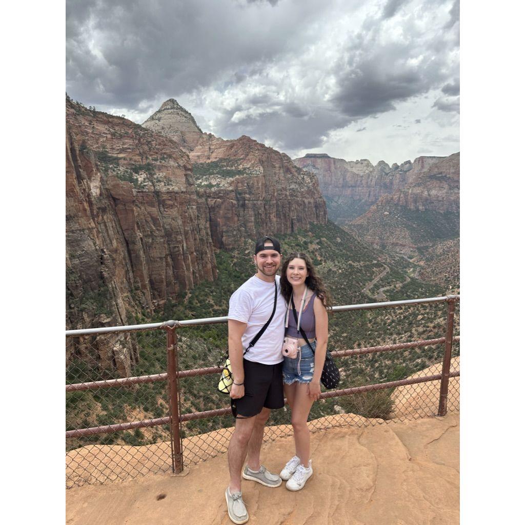 Hiking in zion!