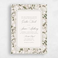 Beige Wedding Invitation - Annika Portrait