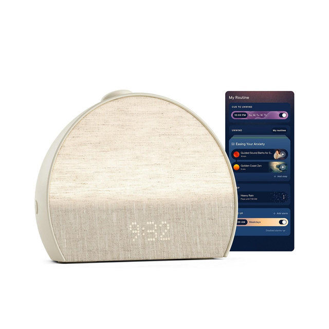 Hatch Restore 3 Sunrise Alarm Clock, Sound Machine, Smart Light (Greige) - White Noise, Screen-Free Sleep Routine