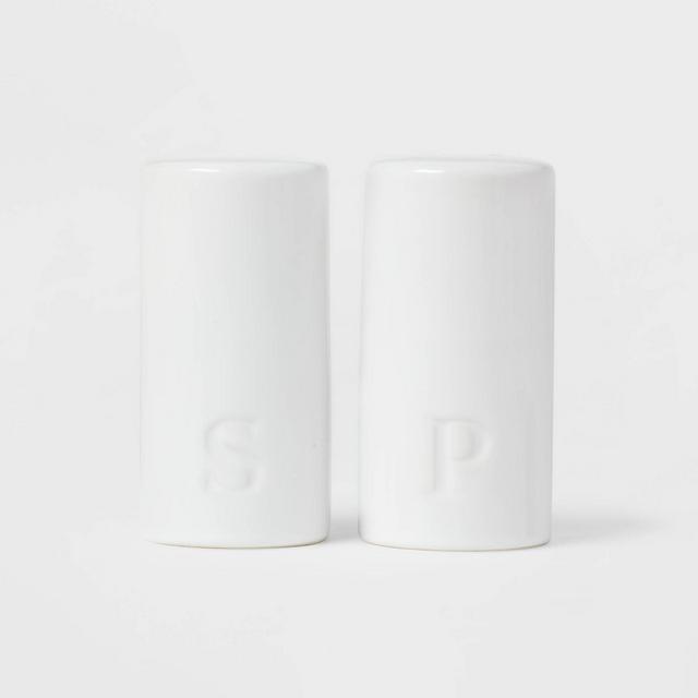 2pc Stoneware Salt and Pepper Shaker Set - Threshold™