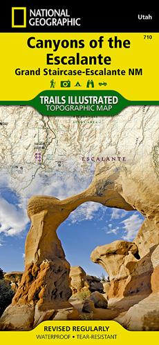 710 :: Canyons of the Escalante Map [Grand Staircase-Escalante National Monument]