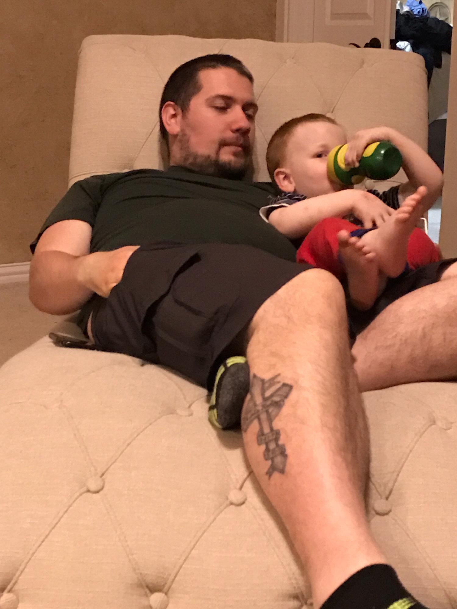 Matt and Austin chilling while we were in Texas Spring 2017