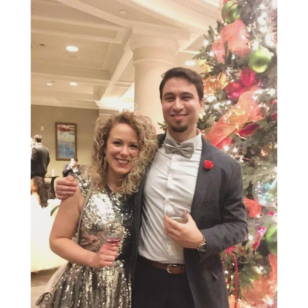 Always each other's NYE kiss, here at the Cunningham wedding