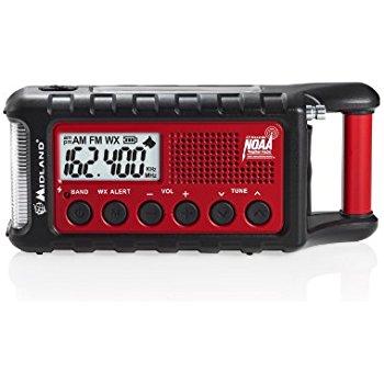 Midland Consumer Radio ER310 Emergency Solar Hand Crank AM/FM Digital Weather Radio