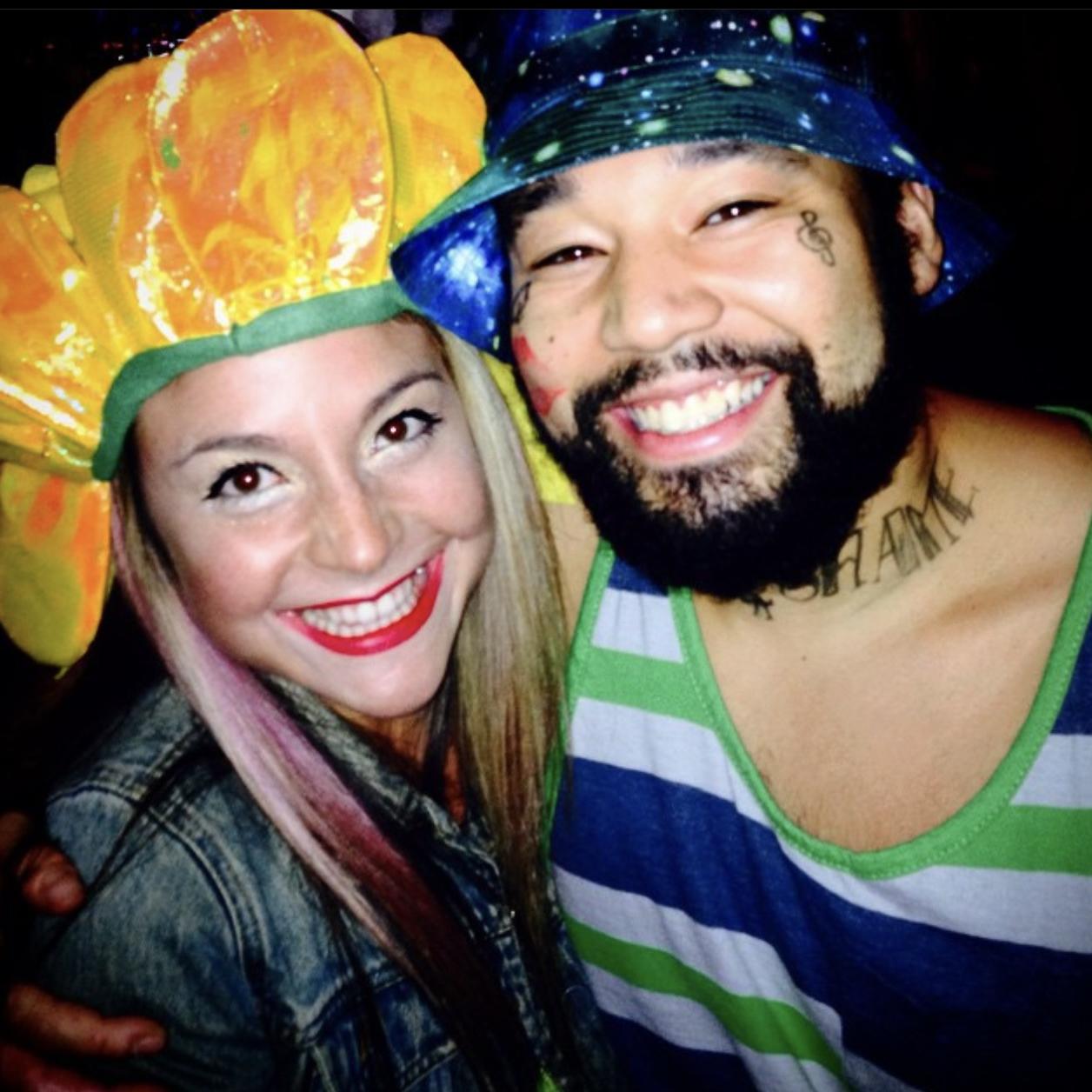 First halloween together. A flower and SchoolBoy Q.