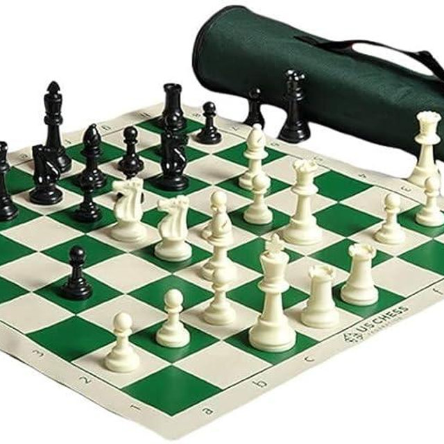 US Chess Quiver Tournament Chess Set Combination Triple Weighted