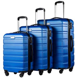 Coolife Luggage 3 Piece Set Suitcase Spinner Hardshell Lightweight