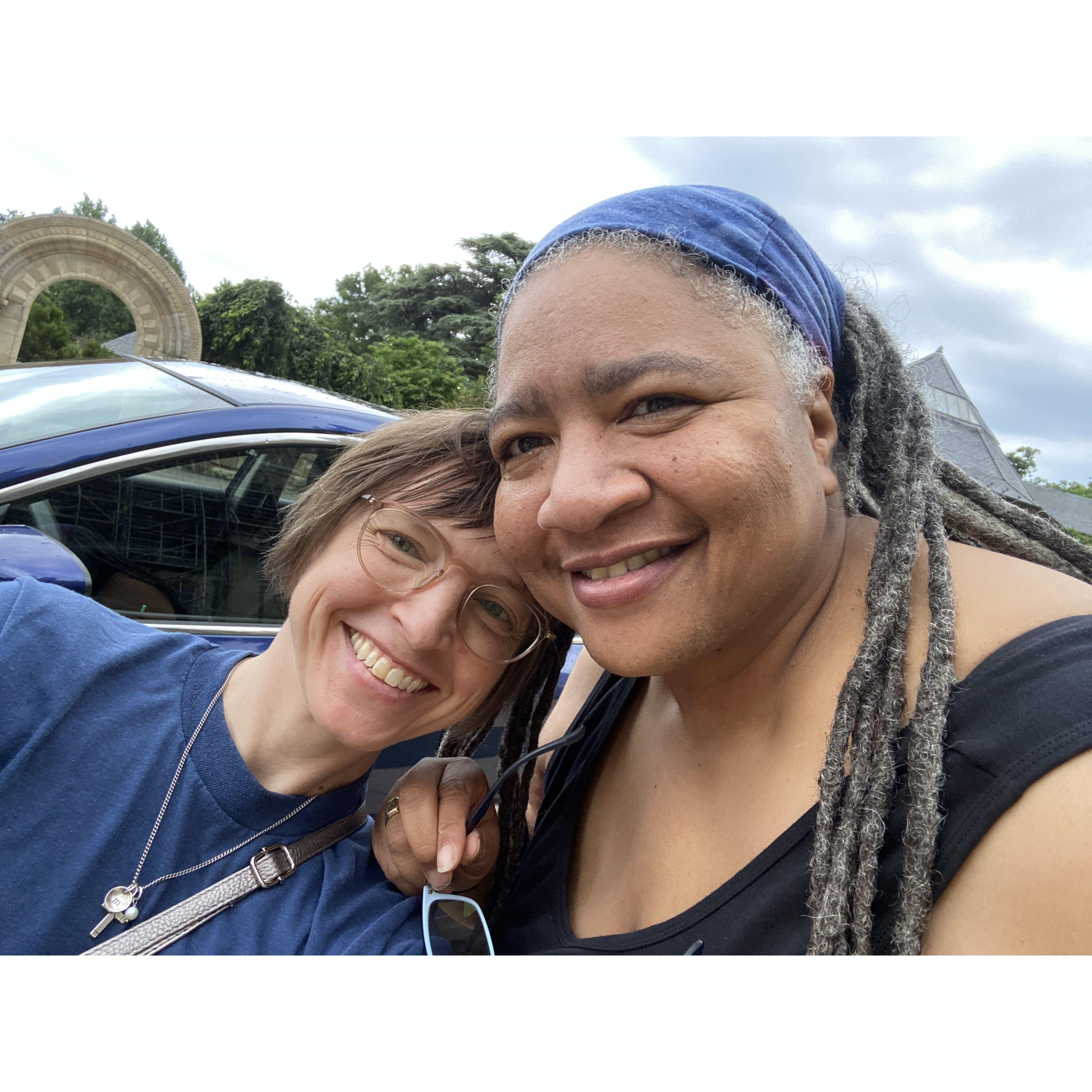 outside the Bishop's Garden of the Washington National Cathedral