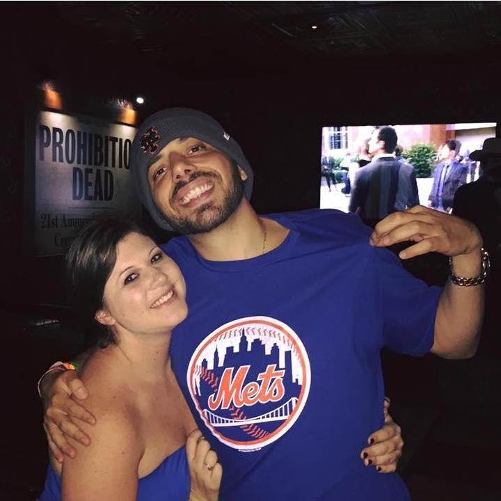 Our first photo together! It was during the 2015 playoffs...Cubs vs. Mets. We all know how that ended up!