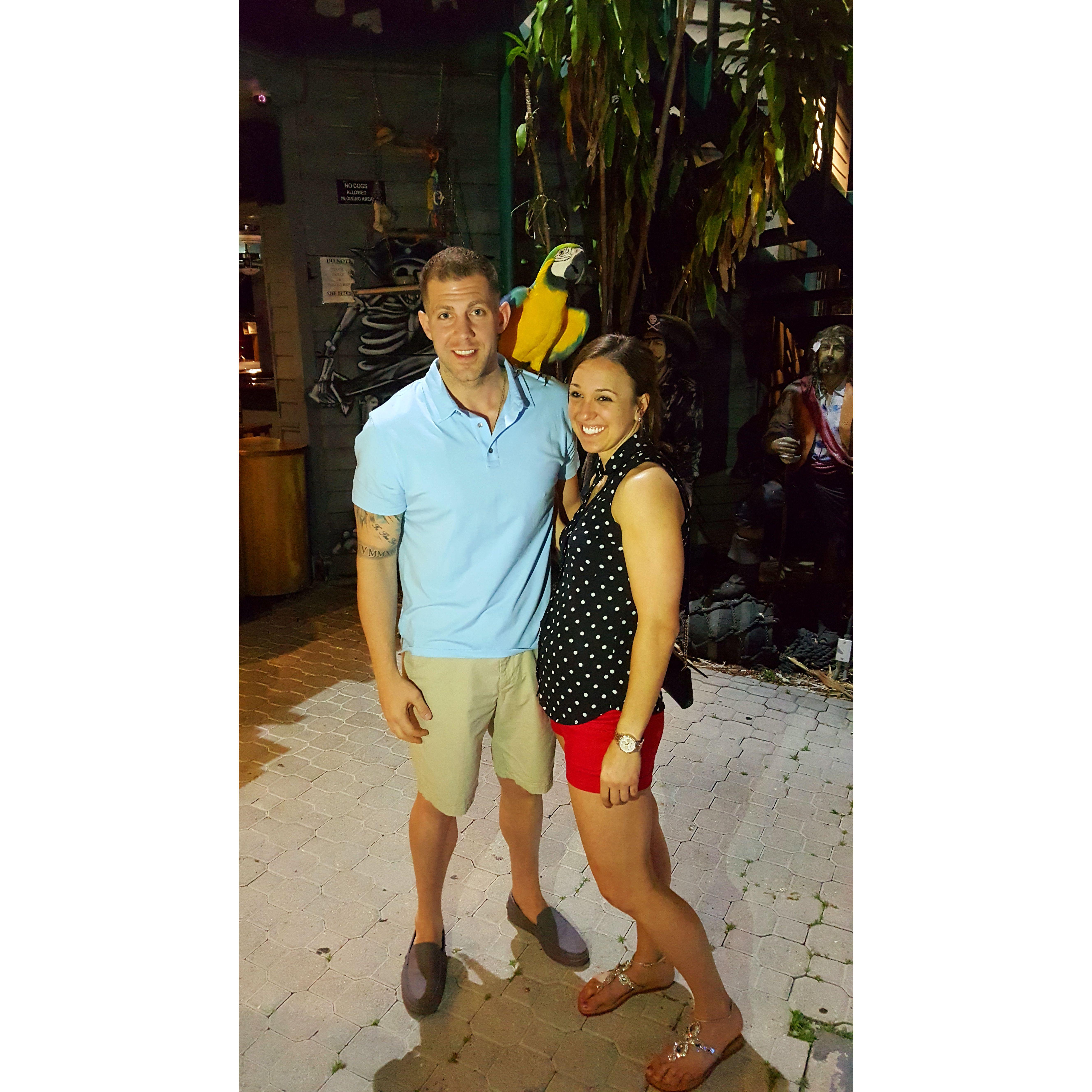Fort Lauderdale visiting friends and a parrot!