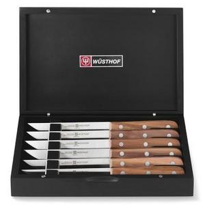 Wüsthof 6-Piece Steak Knife Set with Plum Wood Handles