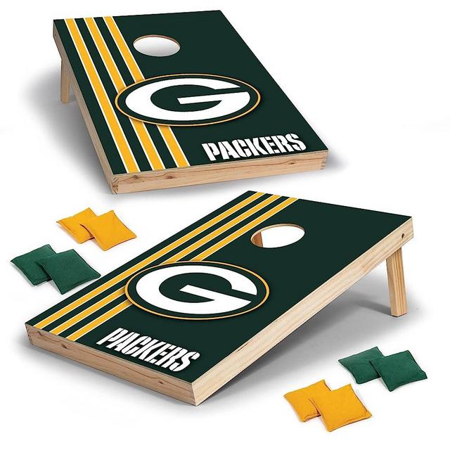 Wild Sports NFL 2' x 3' Solid Wood Cornhole Set with Direct Print HD Team Graphics – Great Gift for Any Football Fan! Bean Bag Toss Family Outdoor Games