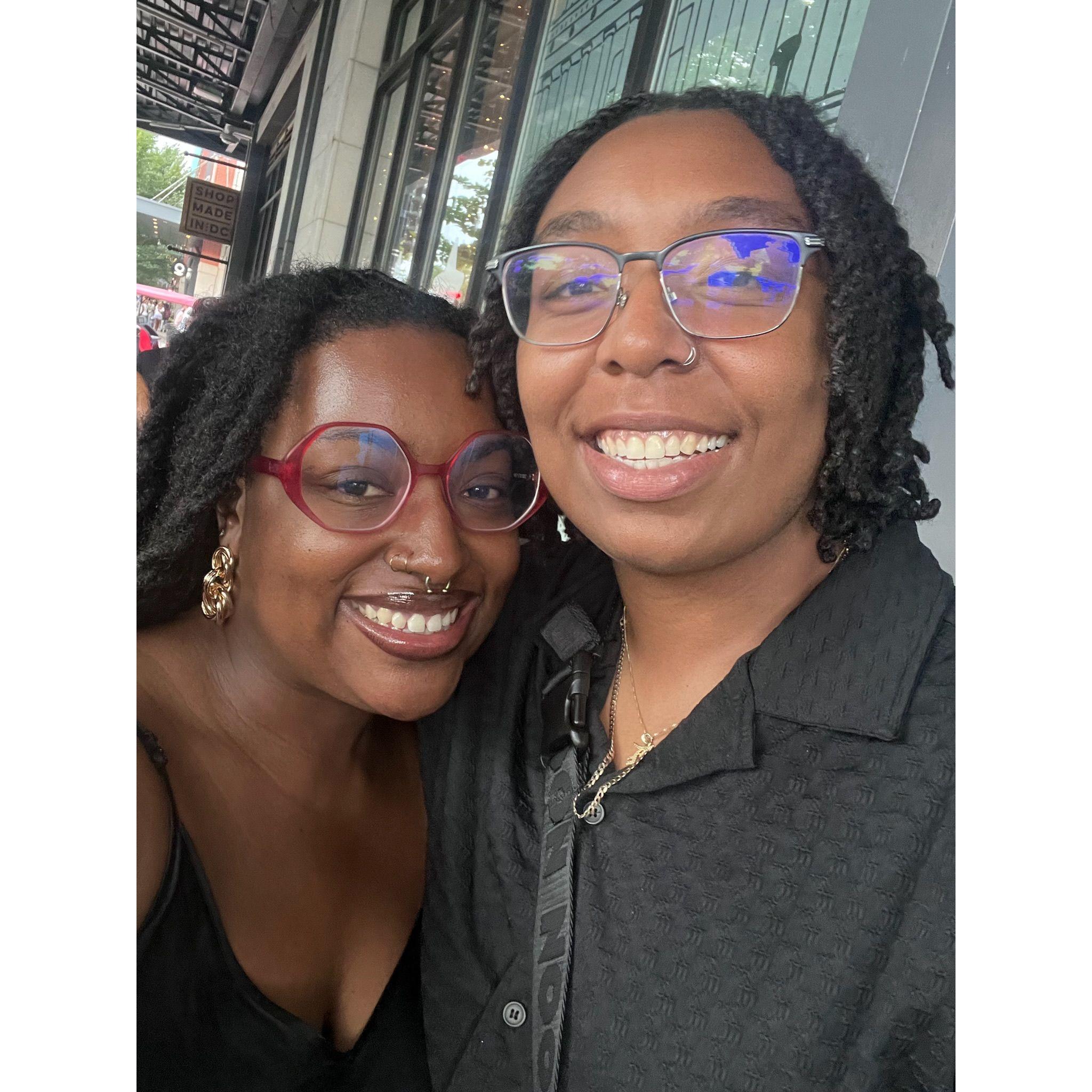 We were in line to see Naomi Sharon and Tems in DC.