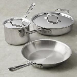 All-Clad d5 Stainless-Steel 5-Piece Cookware Set