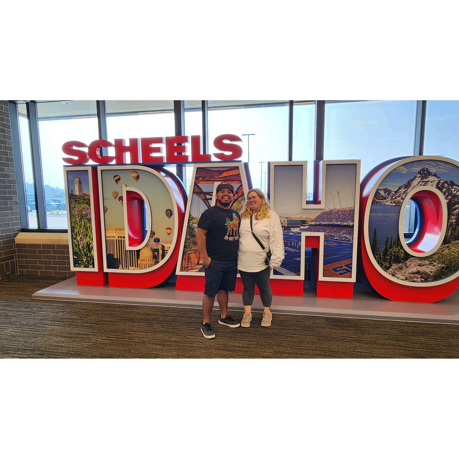 We like to go on adventures, big and small. This trip was to Idaho to visit Kaitlyn's grandparents. Grandpa insisted on taking us to the new athletic store.