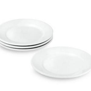 Apilco Très Grande Porcelain Bread & Butter Plates, Set of 4