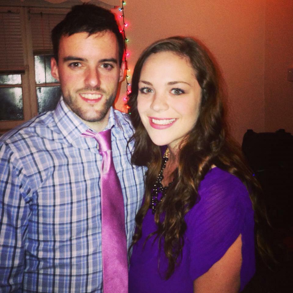 Our first Nog Ball (friend's annual Christmas party) together in 2013.