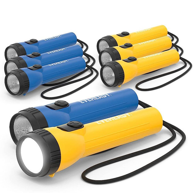 Eveready LED Flashlight (8-Pack) Bright Reliable Flashlights for General Purpose, Great for Camping, Car, Emergency Storm Power Outage Handheld Flashlight (Batteries Included)