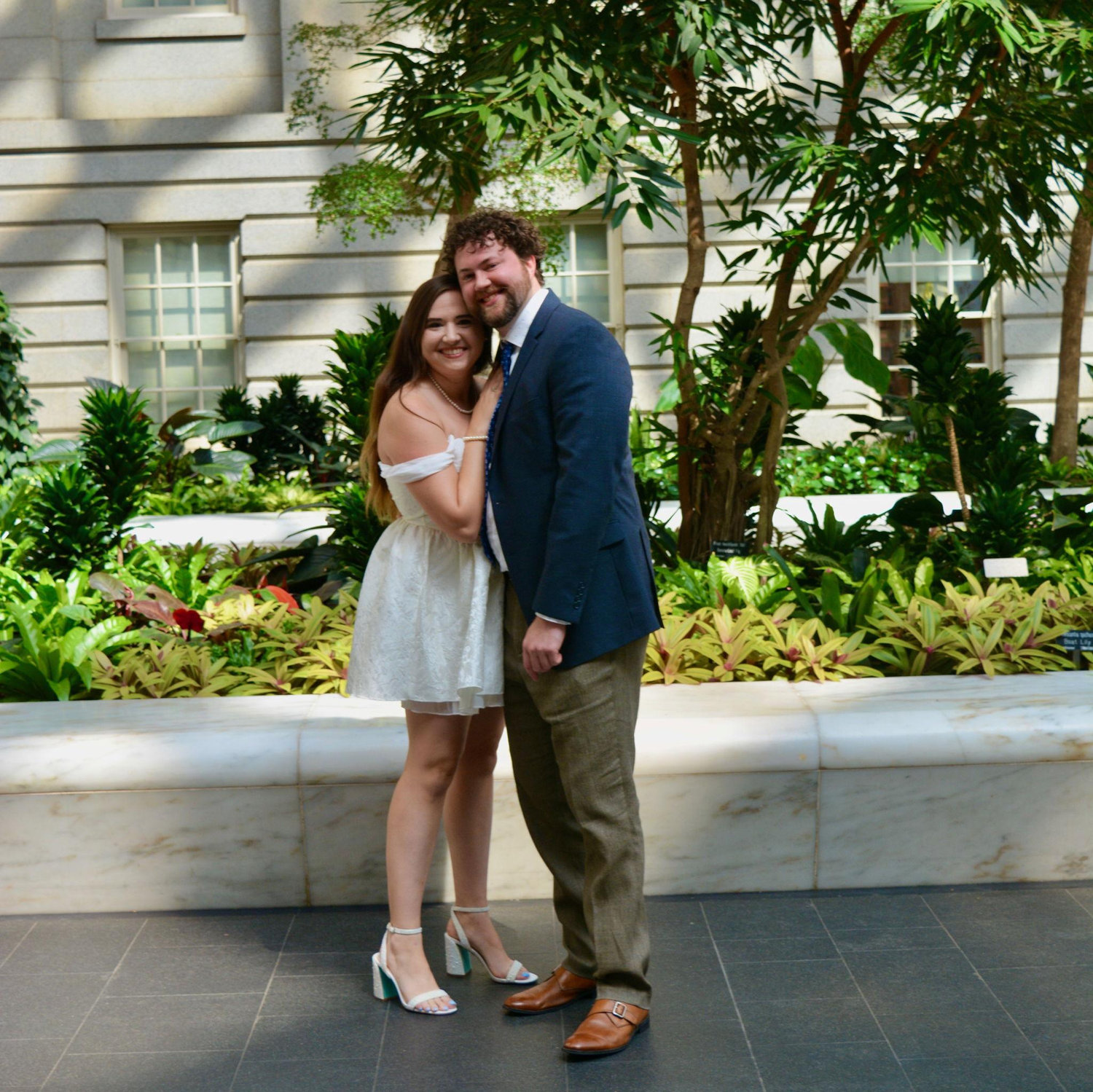 Engagement Photos taken by our dear friend and bridesmaid Jen Lavoie at the Portrait Gallery in DC!