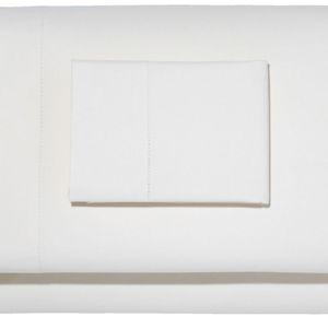 280-Thread-Count Pima Cotton Percale Sheet Set, White, Queen