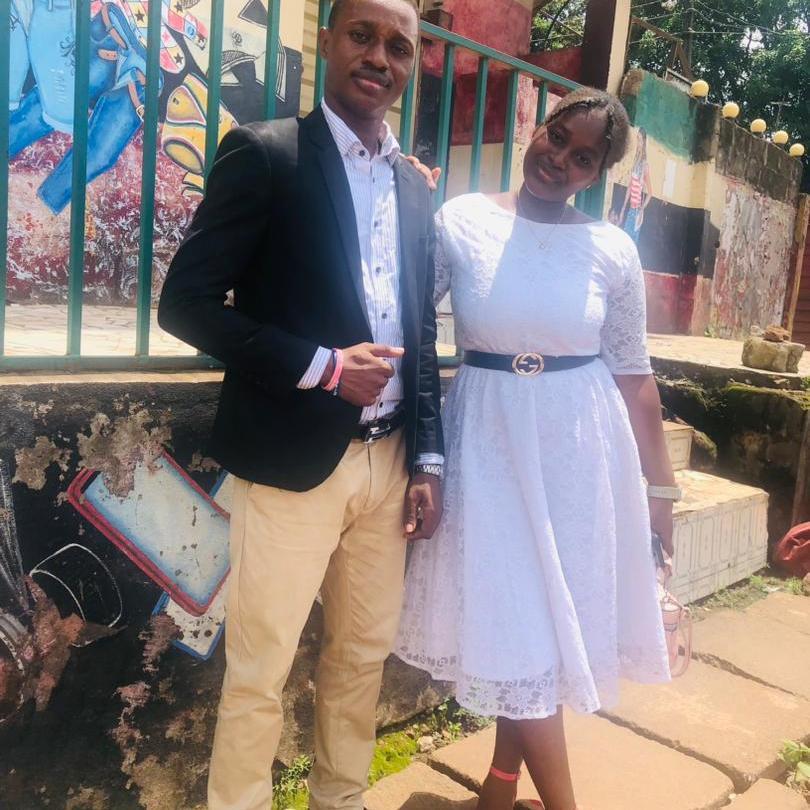 Pastor Andrew Sesay and Vetisha Salamatu Fofanah photo take at Life Transforming Deliverance Ministry International