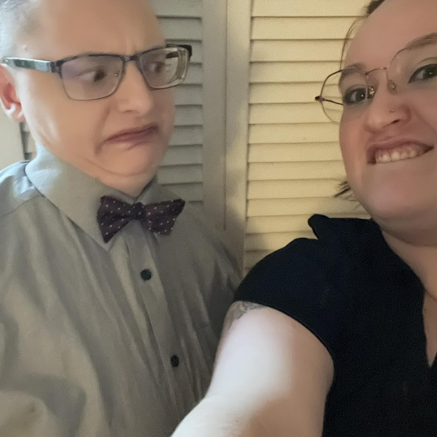 Never a dull moment with these two beautiful faces.