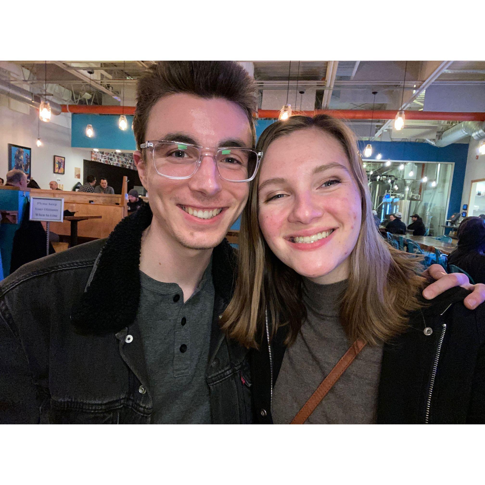 Our first photo together!