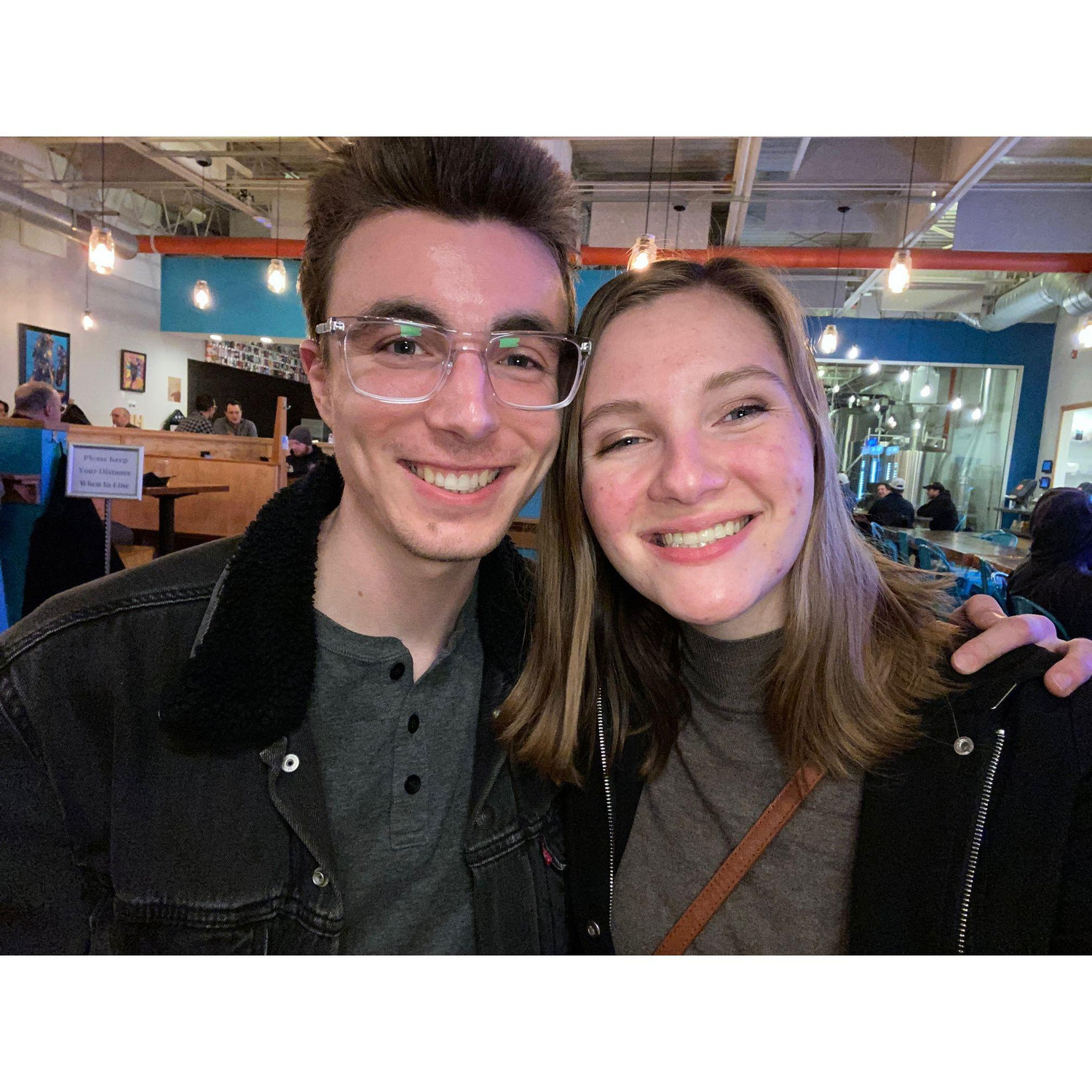 Our first photo together!