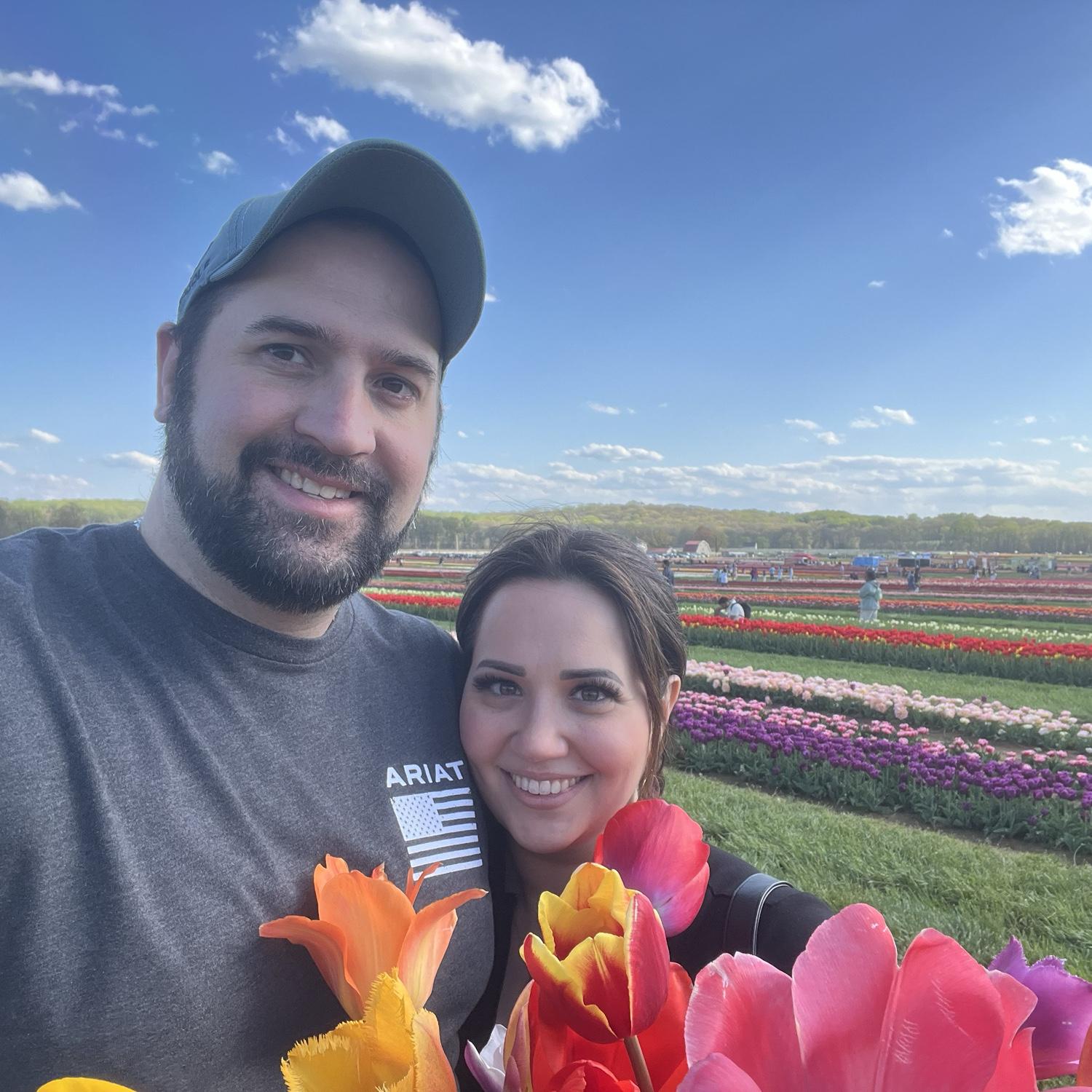 Tyler even took Alandra tulip picking and then planted all 50 bulbs that she insisted on buying.