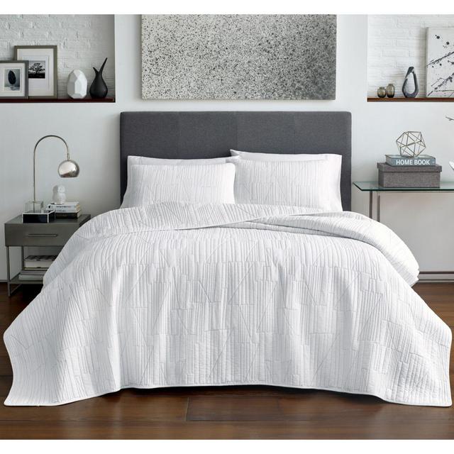 City Scene® Tally King Quilt Set in White
