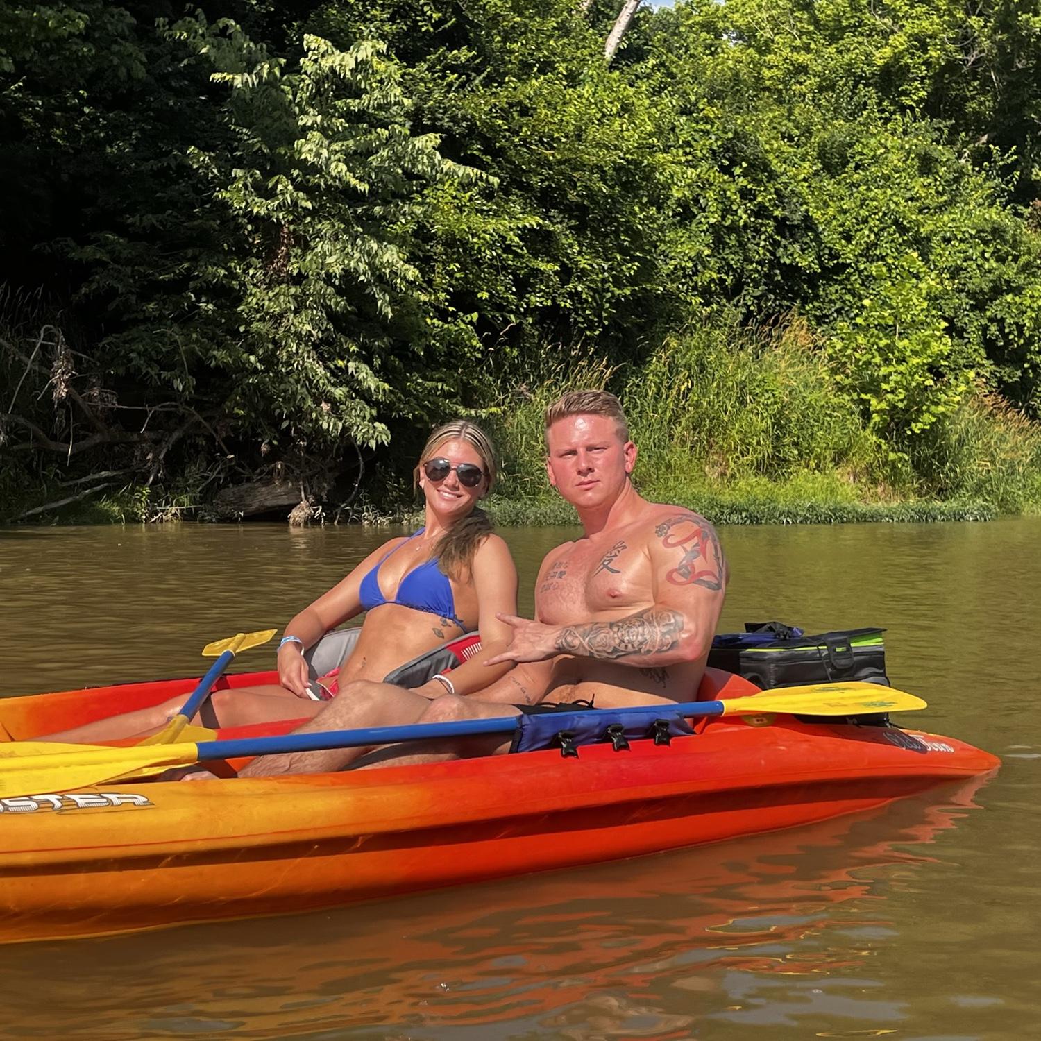 First time kayaking together