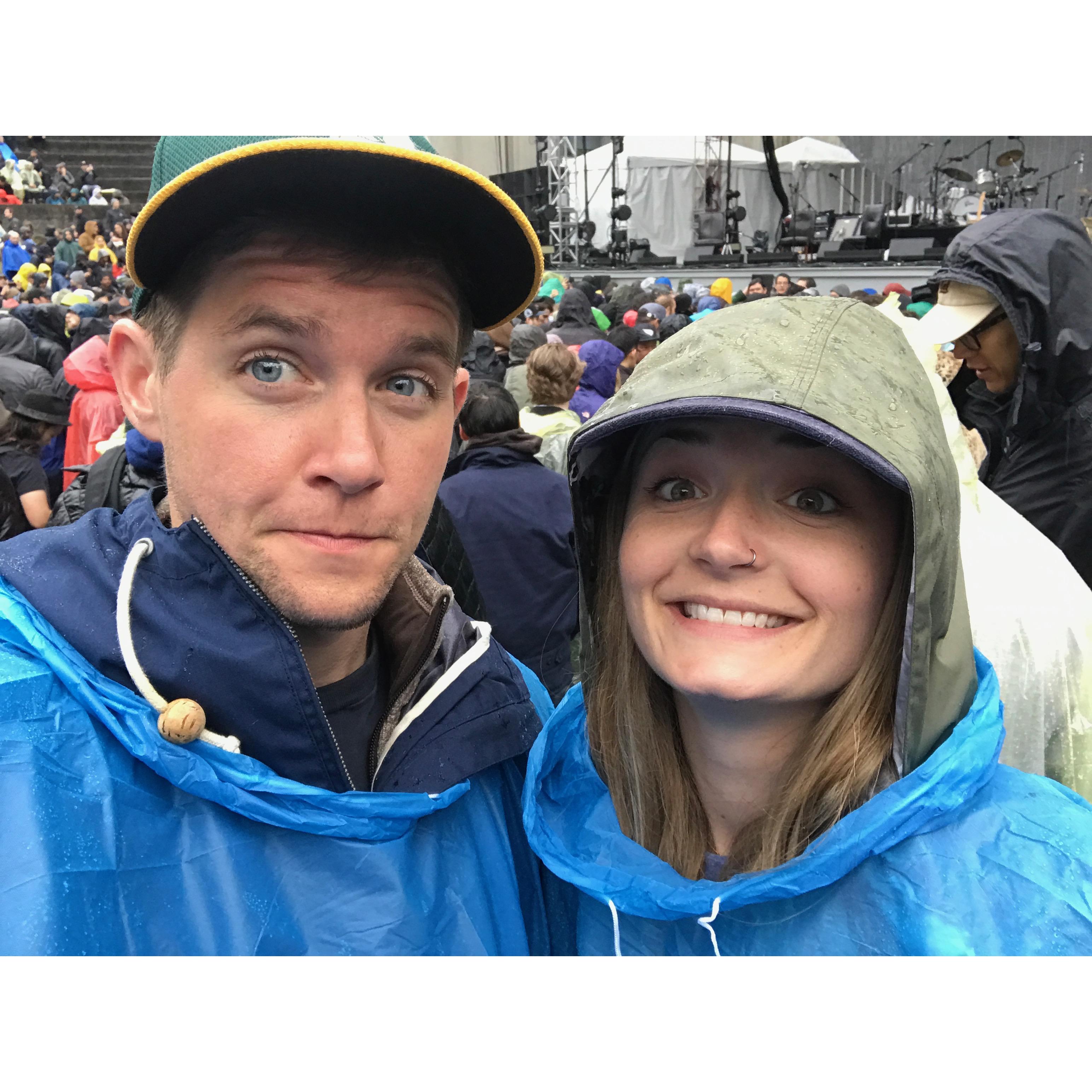 It can't rain on our parade (or our Radiohead concert).