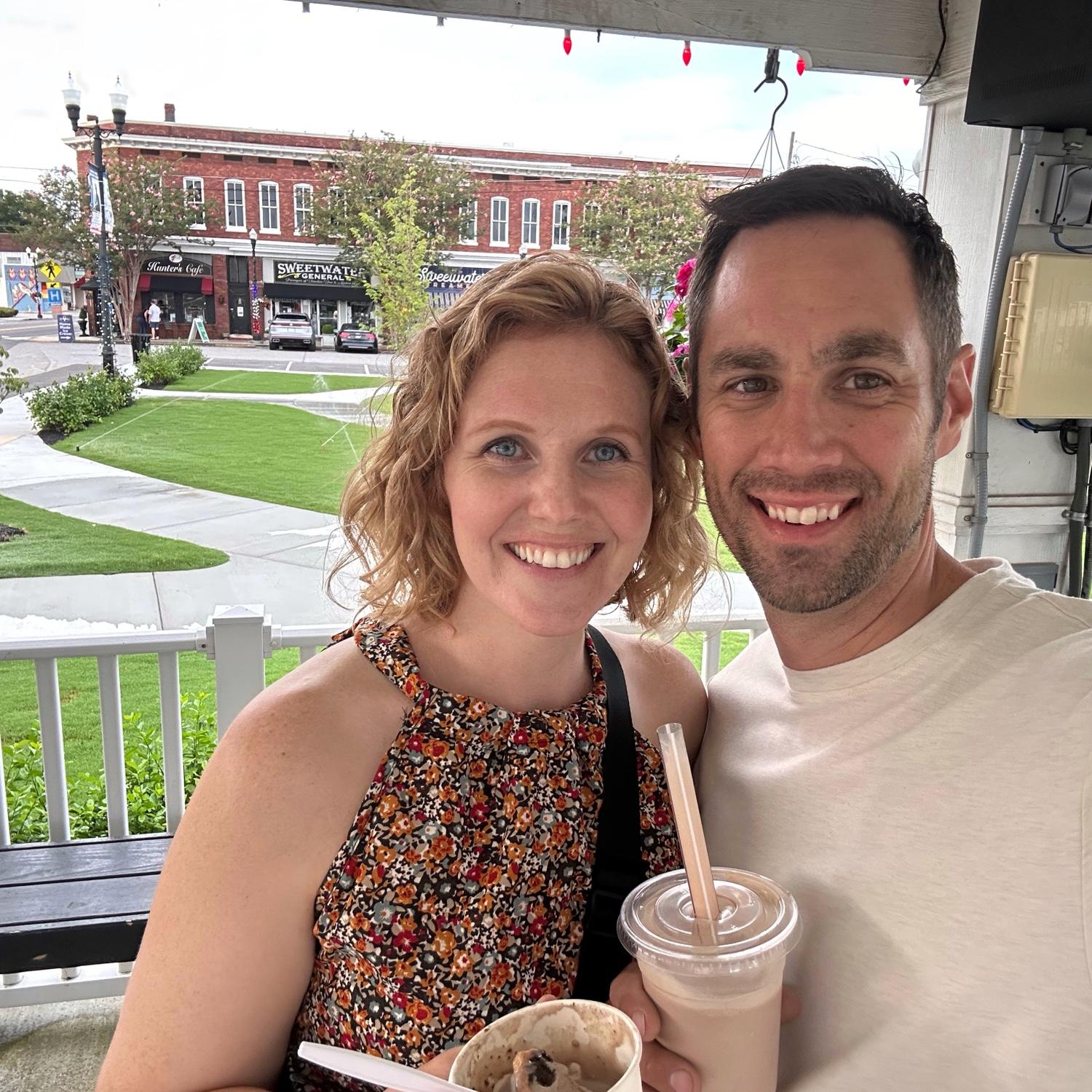 Out getting ice cream in Sweetwater