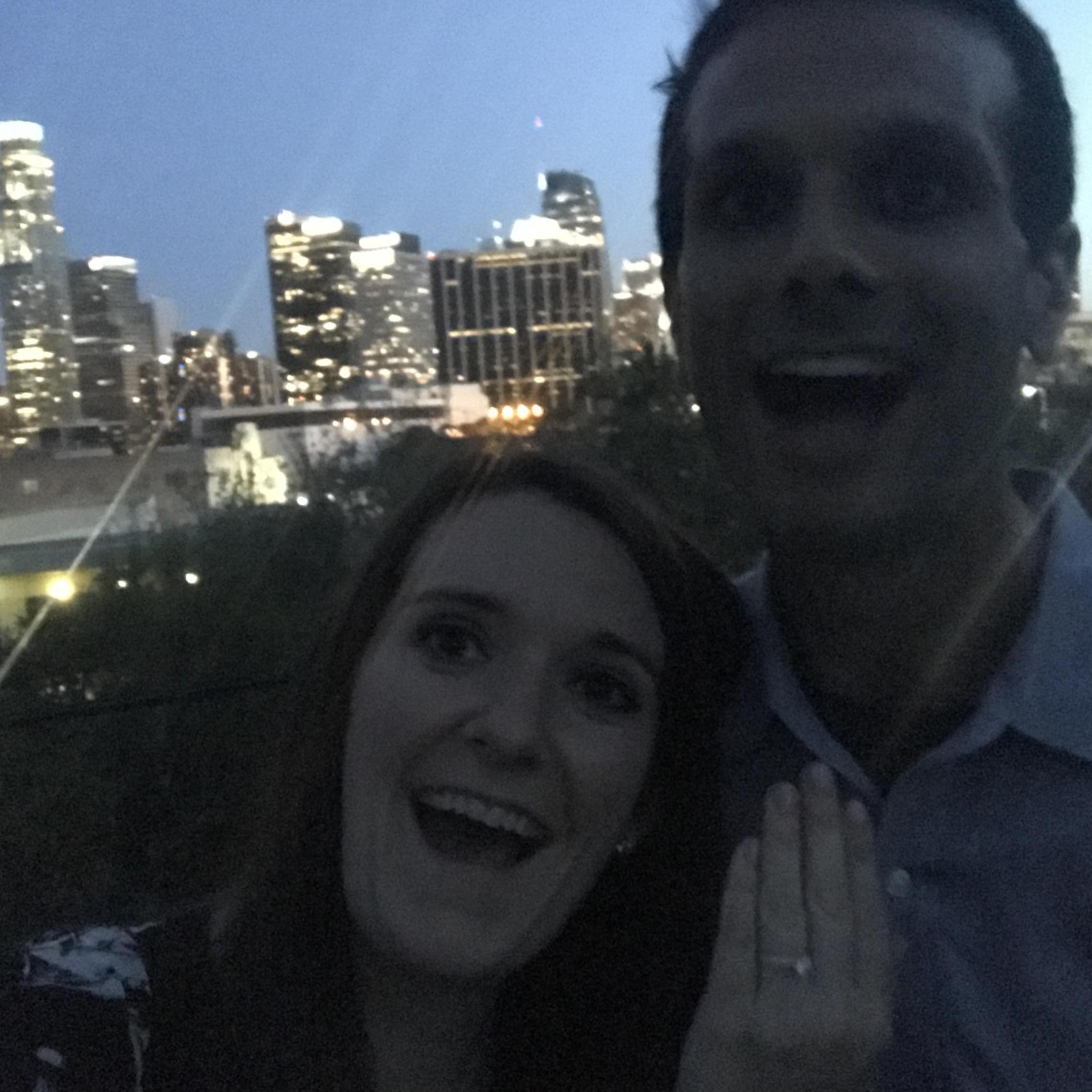 The night we got engaged!