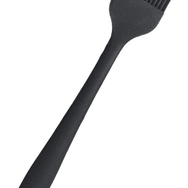 StarPack Premium Silicone Basting Brush - High Heat Resistant to 600°F, Hygienic One Piece Design, Pastry, Grill & BBQ Brush (Gray Black)