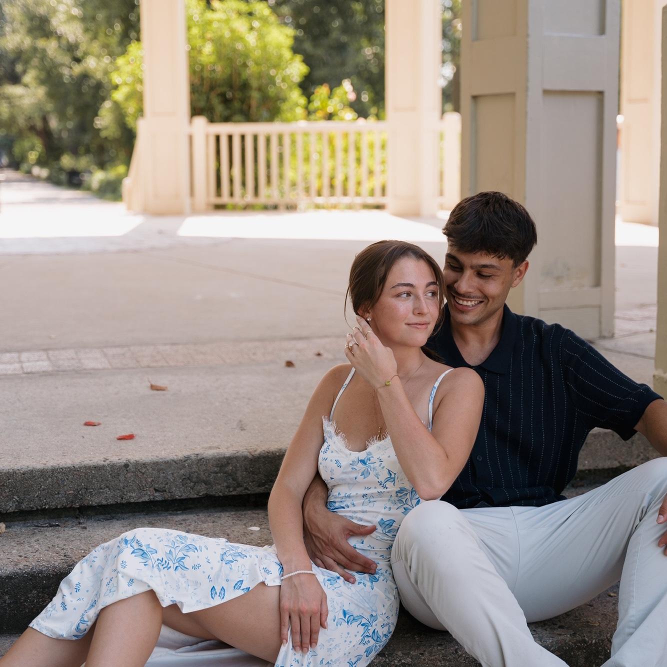 Engagement in Charleston South Carolina by Morgan’s best friend (Macy Bynum)