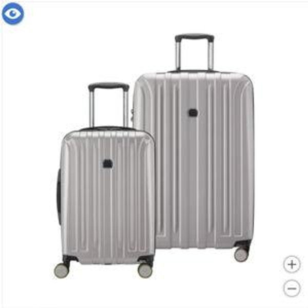 Light Grey Delsey Paris Accelerate 2-piece Hardside Luggage Set