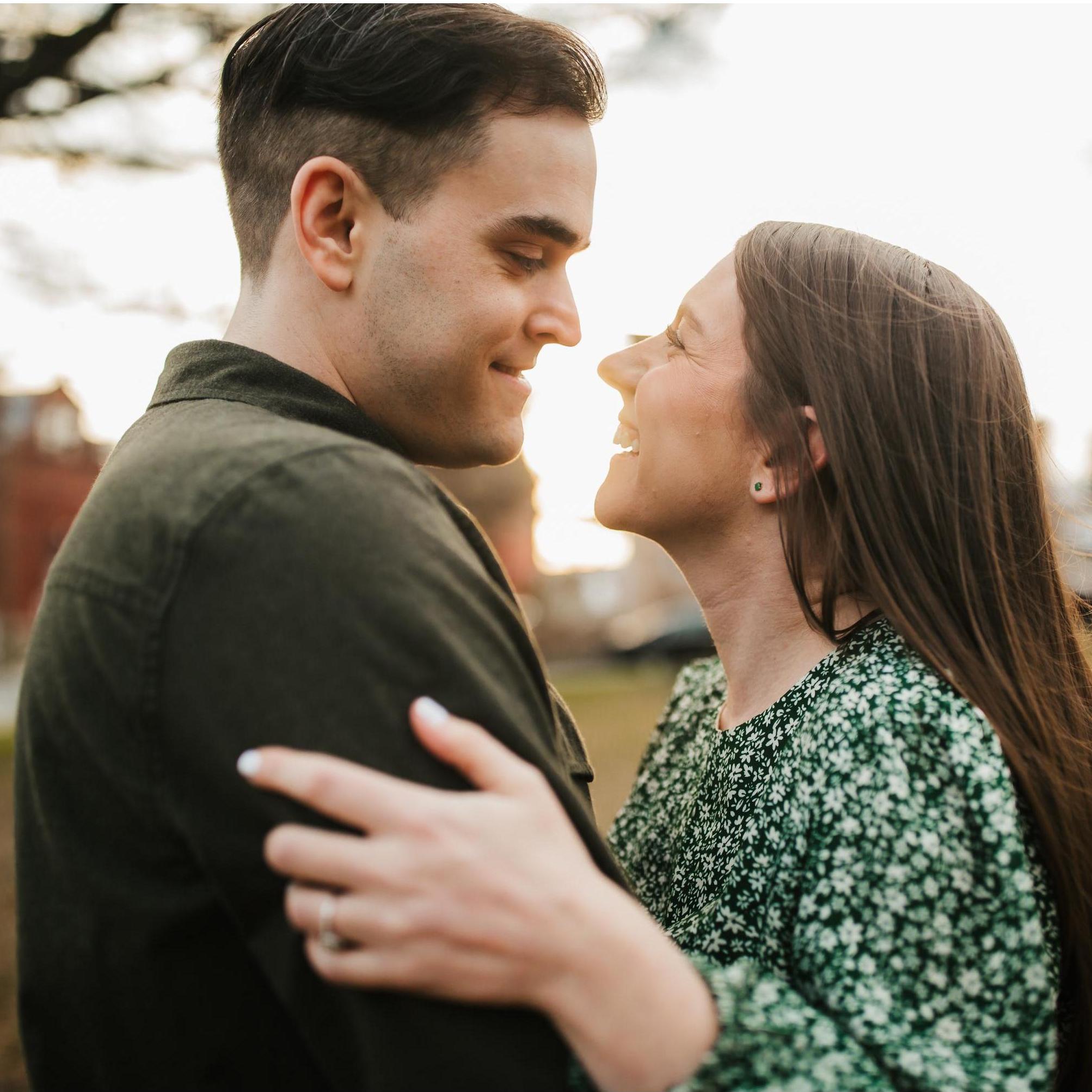 Engagement photo shoot in Hampden