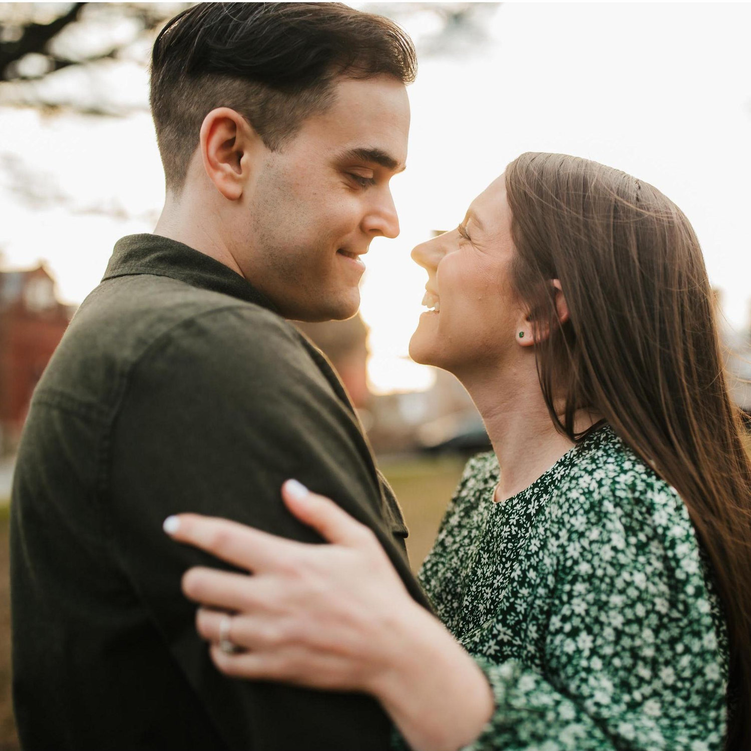 Engagement photo shoot in Hampden