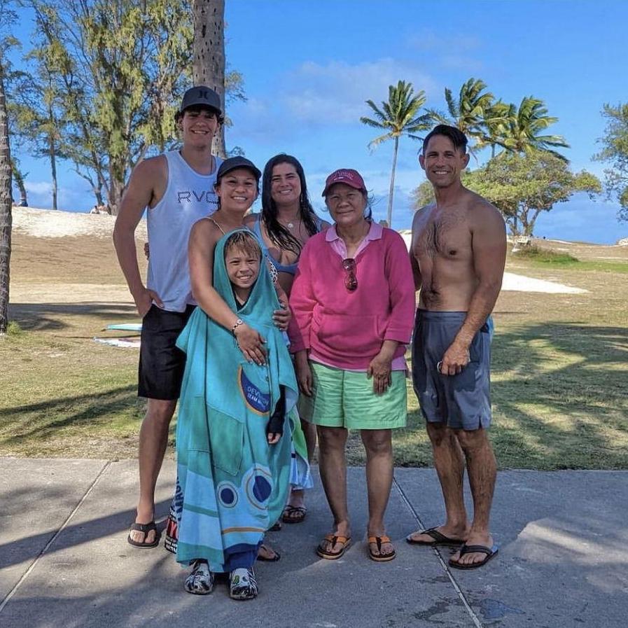 Beach day with Alyssa's family!