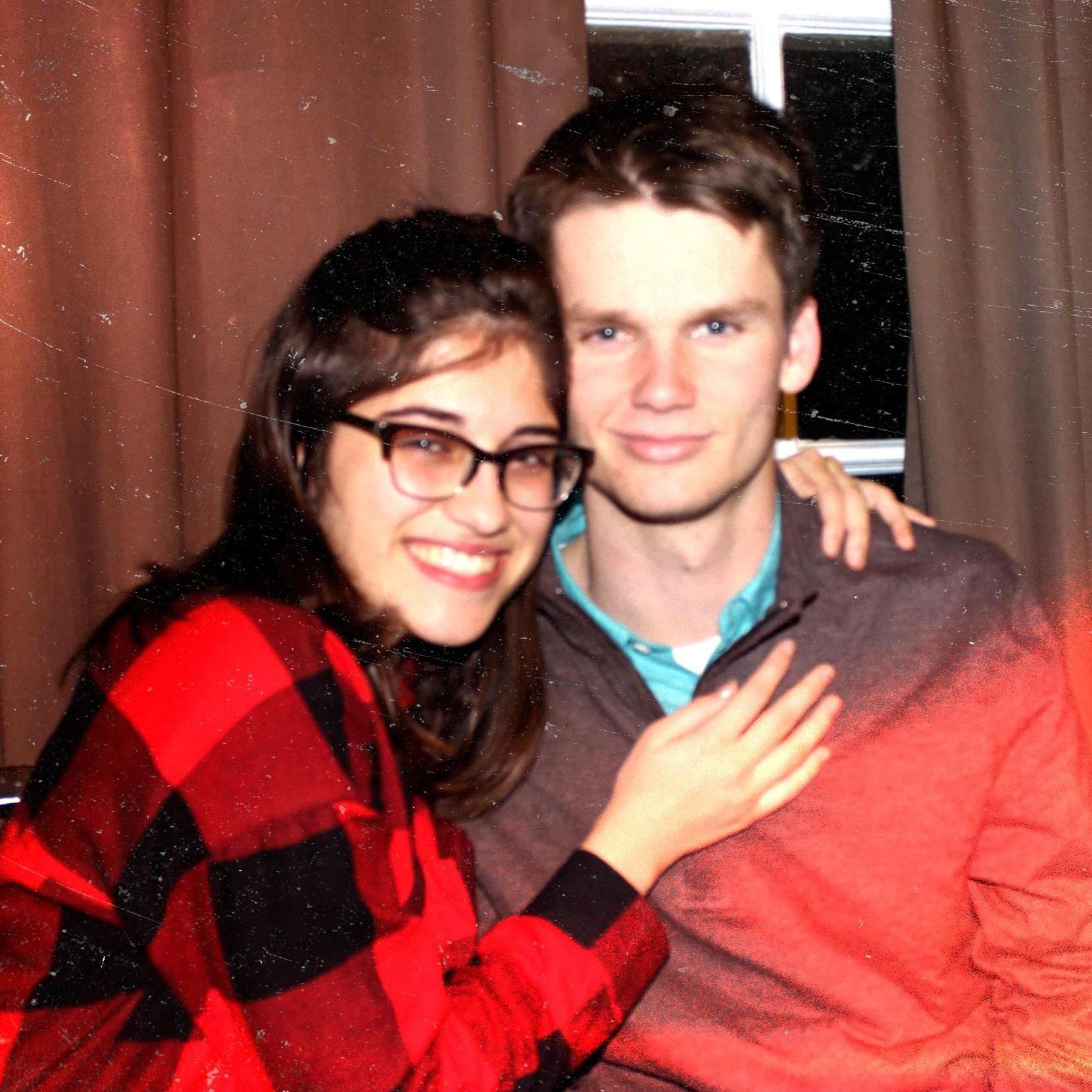 Sometime in early 2018: A loving photo taken in the dining room of the XA House after our long distance relationship had begun. We cherished each moment together!